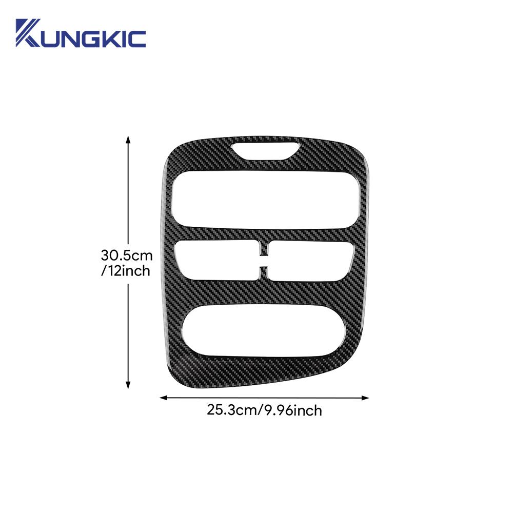 Echter Weicher Karbonfaser-Aufkleber für Renault Clio 4 2013 2014 2015 2016 2017 2018 LHD RHD Auto Zentrales Bedienfeld Zubehör