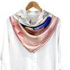Silk Scarf, National Style Poetic Lotus 100% Mulberry Silk Silk Scarf, Spring And Autumn Versatile Scarf 90 Square Scarf