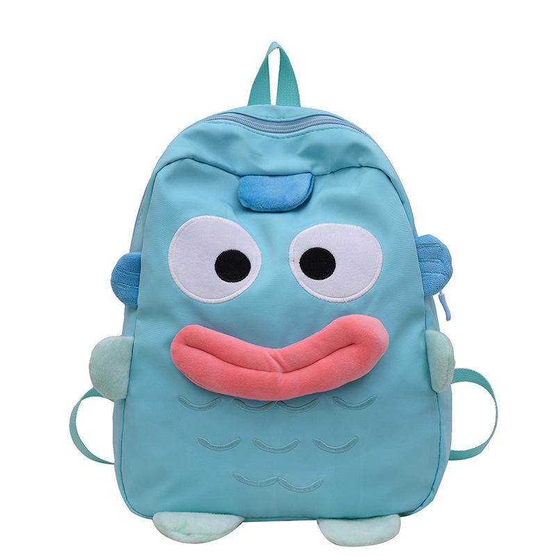 The new Japanese cute little frog backpack is the same for men and women, and the autumn versatile student large-capacity backpack bag.