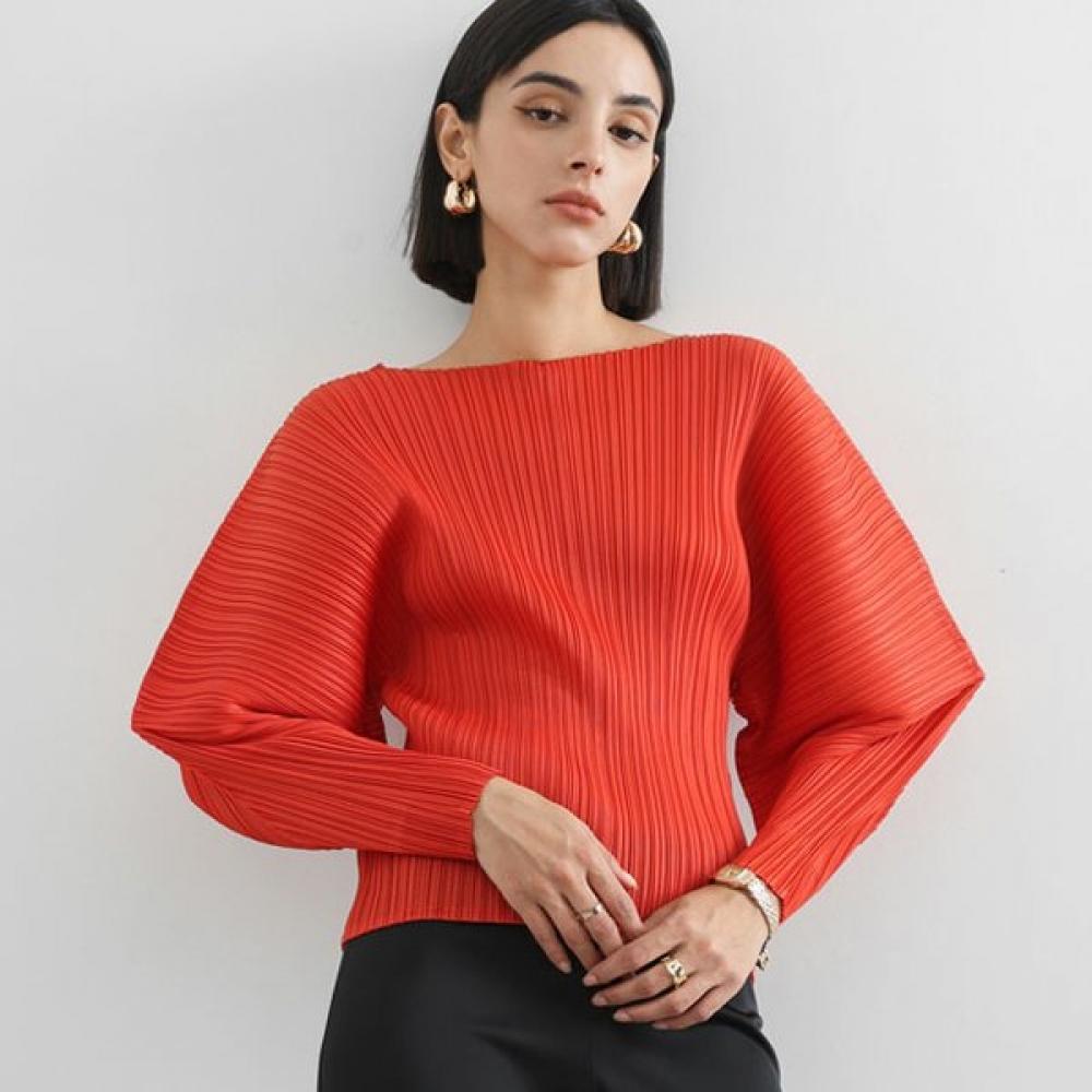 Bloom Pleats Blouse FREE/IVORY