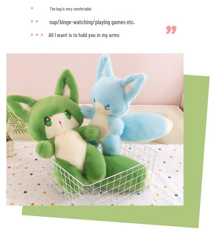 Cute Spirit Fox Plush Doll - Soothing Sleep Pillow & Birthday Gift