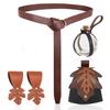 Medieval Viking Leather Cosplay Costume – Magic & Steampunk Props for Halloween