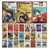 Vintage Norton Motorcycle Metal Poster Retro Plaque Wall Art Painting Plate Bar Garage Decor Vintage Tin Sign Home Decor Poster