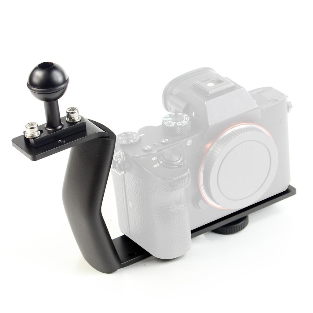 Aluminum Alloy Diving Bracket Z Type Single Handle With Base Adapter for Gopro Underwater Camera Photo Housing FlashLight