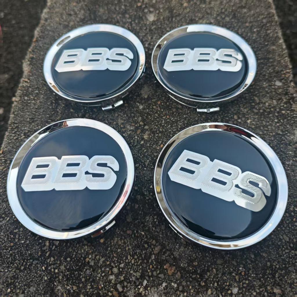 4Pcs Black Chrome 75mm BBS Emblem Car Wheel Center Hub Caps Compatible with Mercedes Benz W202 W210 W204 W205 CLA CLK ML GLK GLA