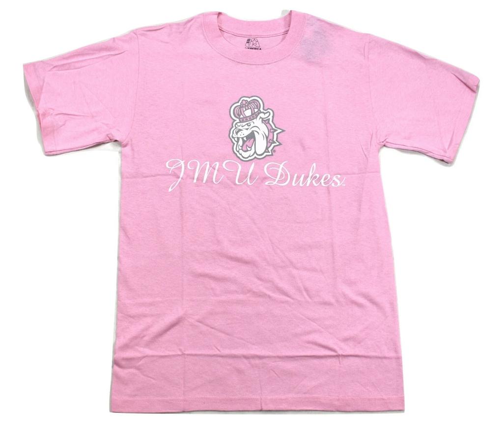 J America Womens Unisex James Madison JMU Dukes Pink Shirt New S
