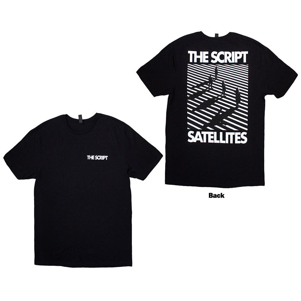 The Script Satellites  Pocket Logo T-Shirt Black New Unisex T-Shirt XXXXL