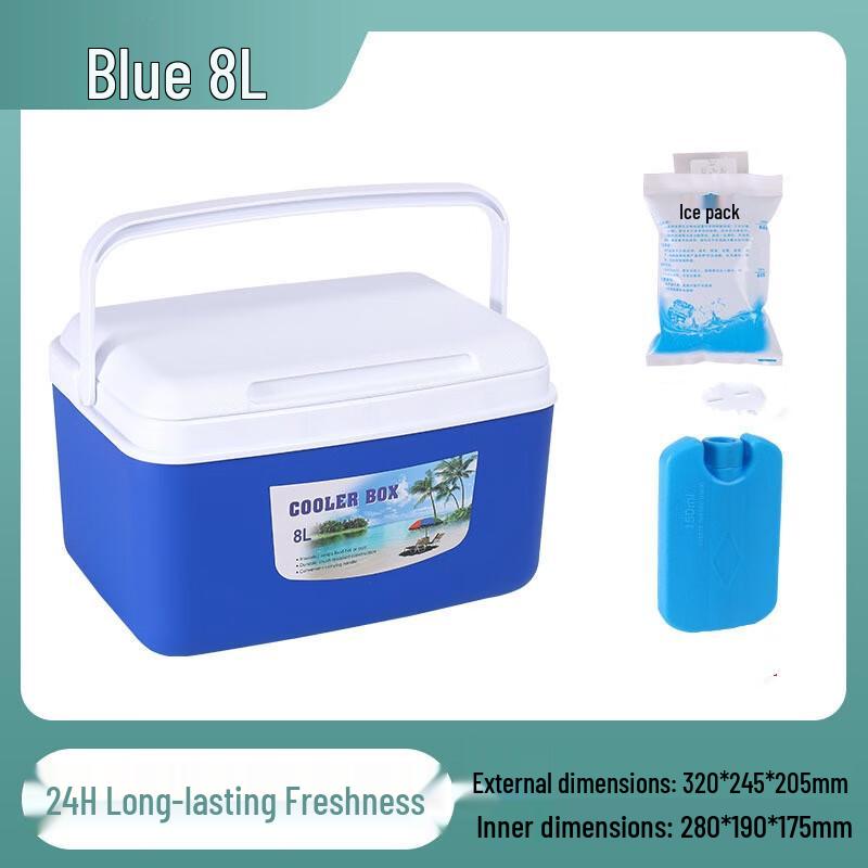 ZISIZ 8-Liter Portable Insulated Cooler Box