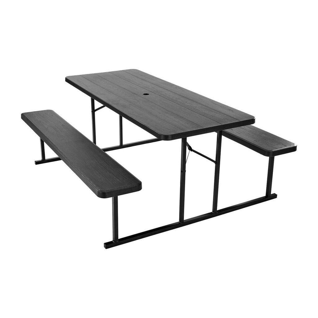 Picnic Table Foldable Steel Camping Table Chair Garden Indoor Outdoor