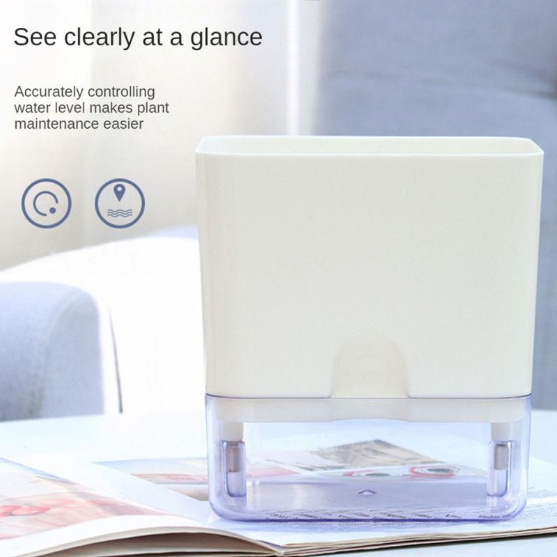 Magnetic Adsorbtion Design Self Watering Planter, Plastic Pot, Automatic-Watering Planter for All House Plants, Succulents,