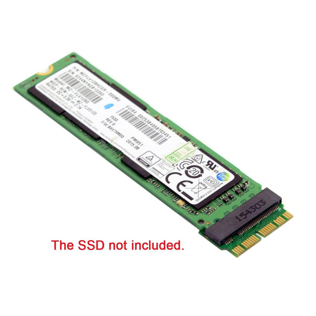 NFHK Mac To NGFF AHCI SSD Conversion Card for MAC 12+16-pin 2014/2015 M.2 M-Key A1493, A1502, A1465, A1466.