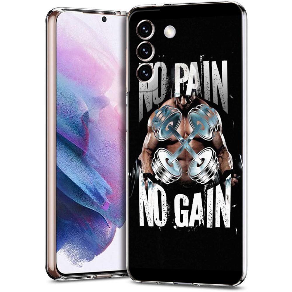 

Bodybuilding Gym Fitness Phone Case Cover for Samsung Galaxy S24 S23 S22 S20 S21 FE Ultra S24 S23 S10 S10E S9 S8 Plus Soft Shell Samsung S24