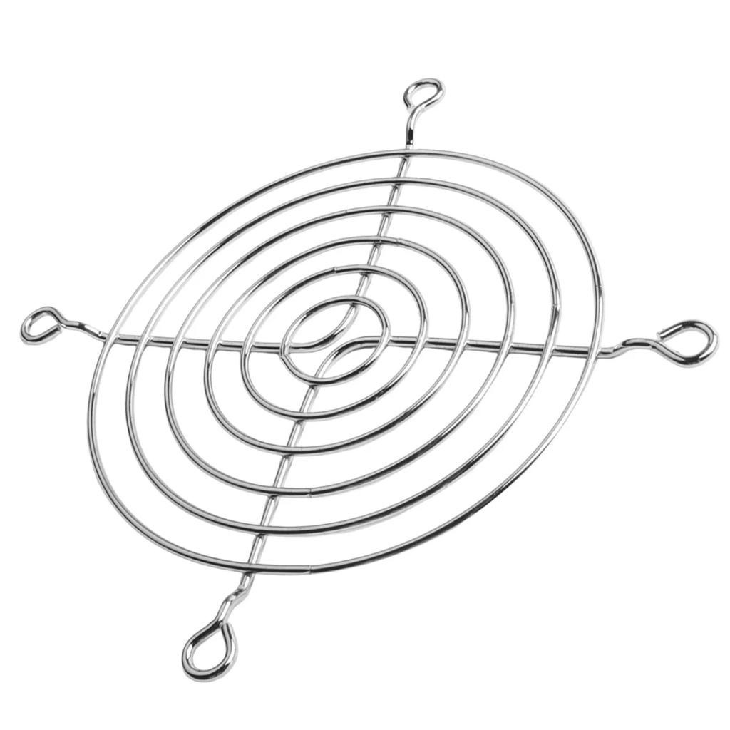 Grille de protection pour ventilateur de refroidissement en métal 90 mm Filtre net de protection contre les radiations Installation facile Efficacité de refroidissement optimale