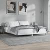 White Bed Frame 200x200 cm Engineered Wood