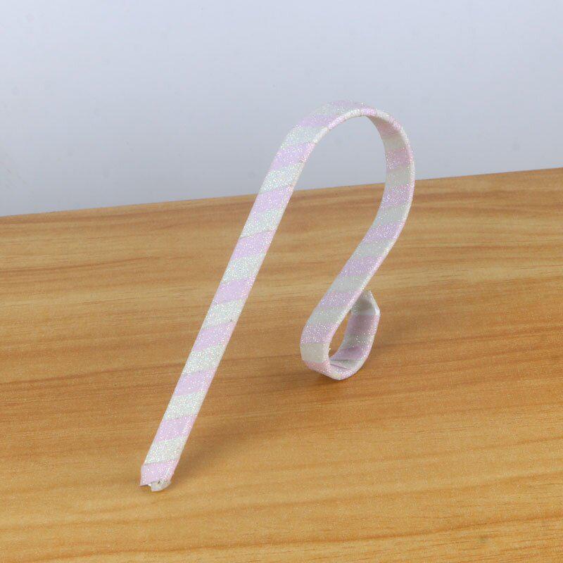 

Рождественские полосатые крючки для украшения камина и подарков розовый/белый