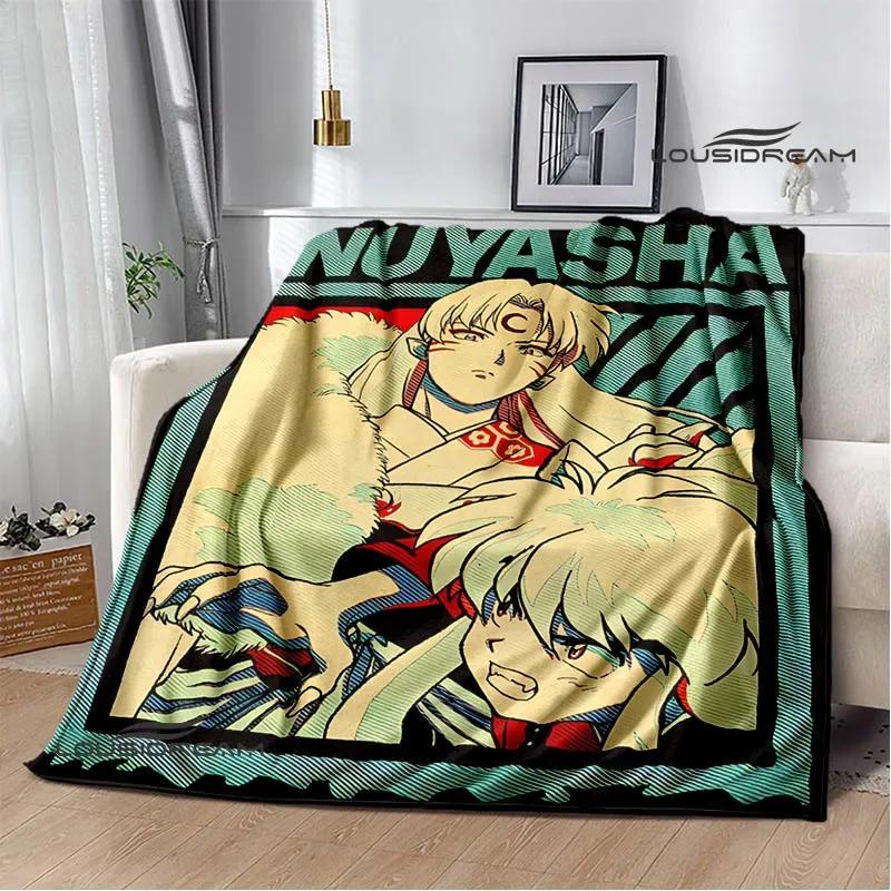 3D Inuyasha Cartoon Printed blankets Picnic blanket Warm Flannel blankets Home bed linings blankets for beds Birthday Gift