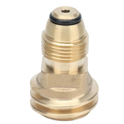 Solid Brass Propane Tank Adapter For LP Tank Service Valve Quick Connect Gas Tank Adapter Converts POL To QCC1/Type1