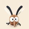 Cute Cartoon Bee Mosquito With Big Eyes Plush Toy Pendant Keychain For Kids Bedroom And Playtime