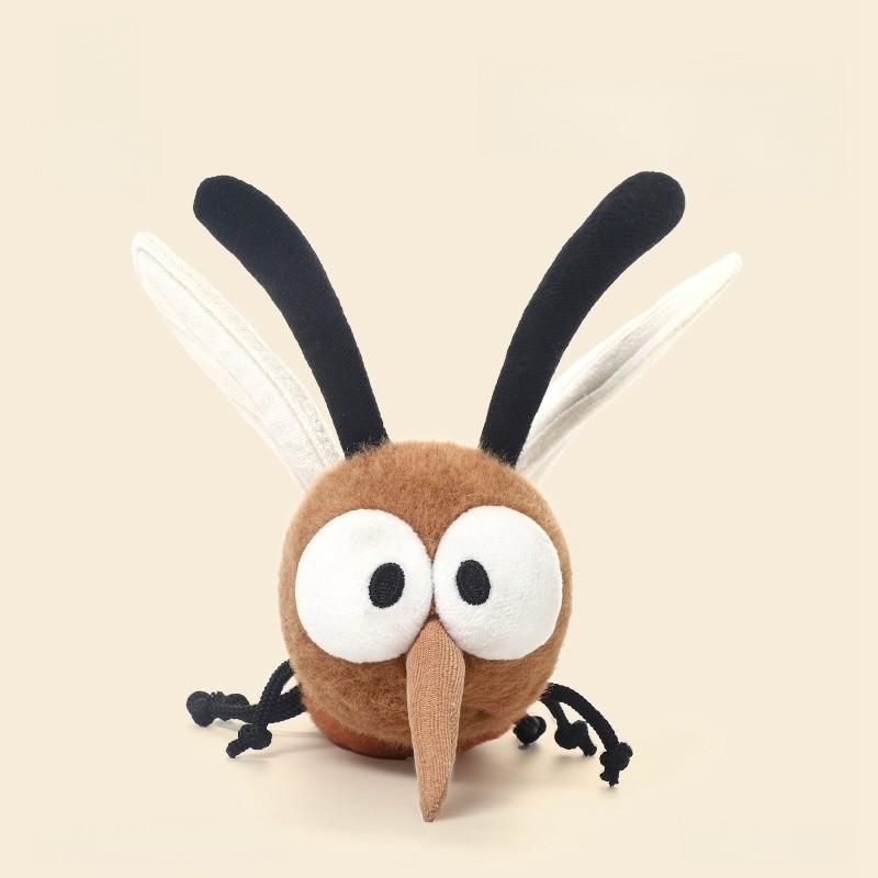 Cute Cartoon Bee Mosquito With Big Eyes Plush Toy Pendant Keychain For Kids Bedroom And Playtime