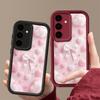 Pink Bowknot Phone Case For Samsung Galaxy S23 S22 S21 S25 S24 S20 Ultra FE A35 A15 A25 A55 Note 20 Plus 5G Fashion Gift Cover