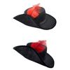 Vintage Fedora Hat Women Men Felt Vintage Hat Casual Festival Hat with Feather