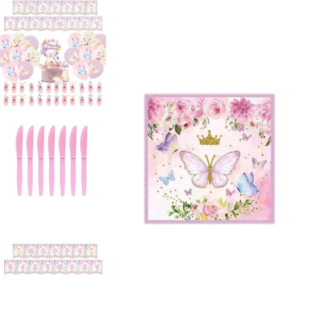 Colorful Butterfly Party Supplies Kit For All Occasions