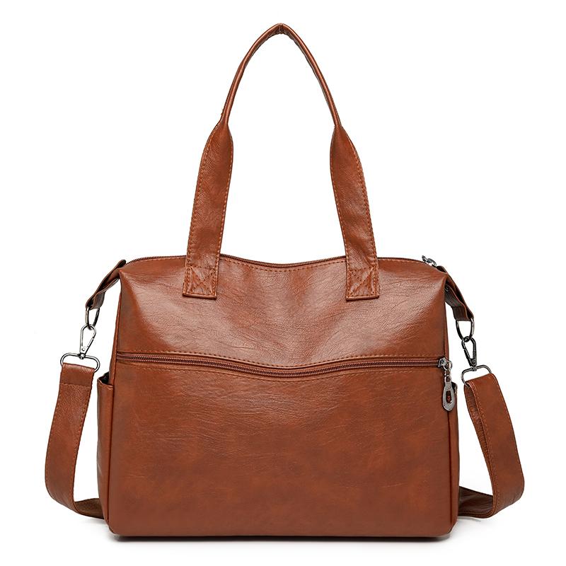 Women's Handbag Soft Leather Shoulder Bag Large Capacity Tote Bag