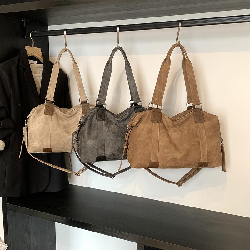 2026 New Lage Capacity Women's Tote Bag Vintage Luxury Designer Female Shoulder Bag High Quality PU Leather Crossbody Bag