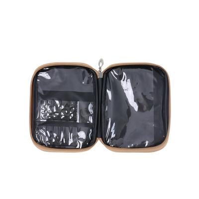 Organizzatore per uncinetti Custodia Portatile per Attrezzi da Maglia Tasca Integrata con Cerniera Slot Elastici per Materiale da Cucito