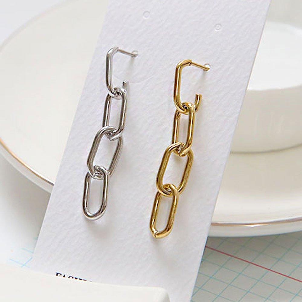 [1+1] Fashion Piercing Chain Drop (Single Sold)