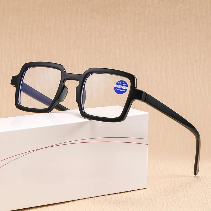 Square Plastic Reading Glasses Women Anti Blue Light Eyeglasses Men Presbyopia Hyperopia Reading Glasses Eyewear+1.0 +2.0 +3.0