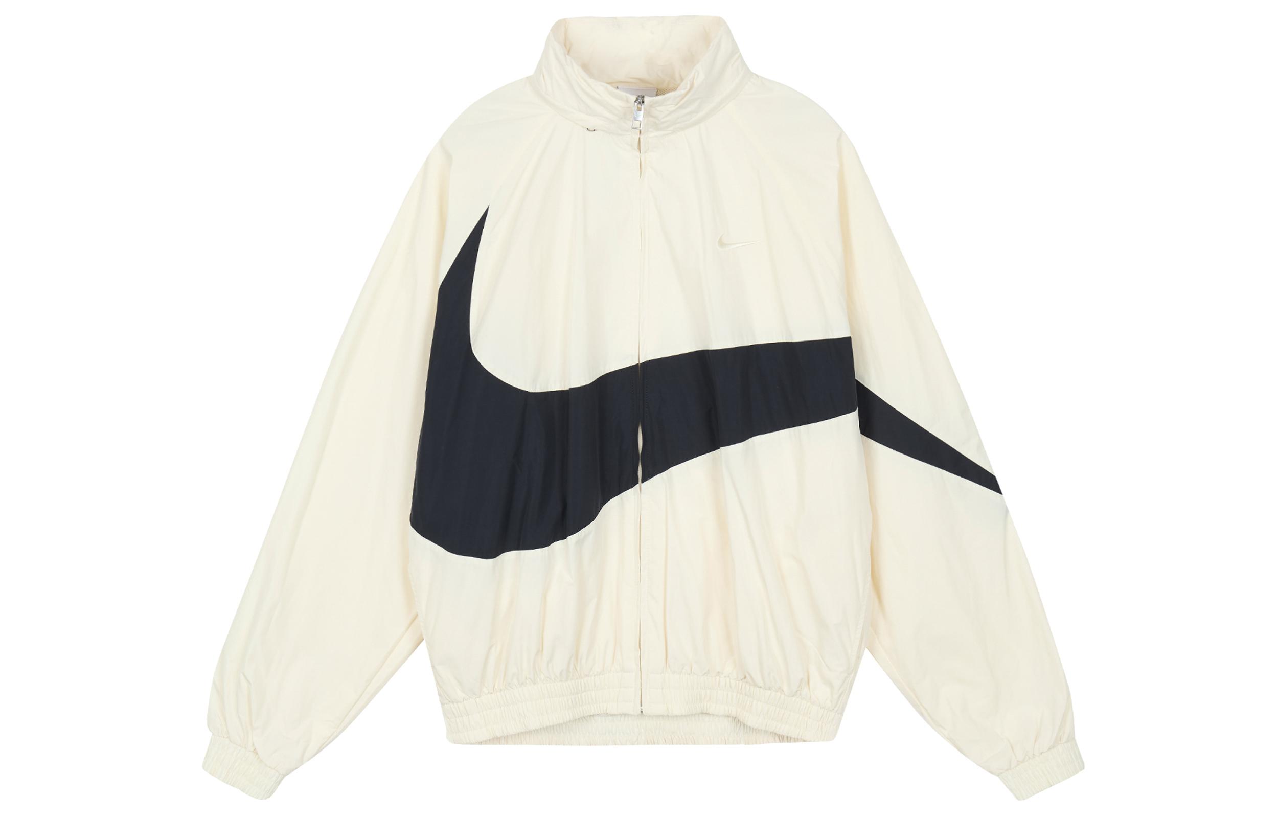Nike Swoosh Men s Logo Woven Jacket Coconut Milk FB7878-113 L