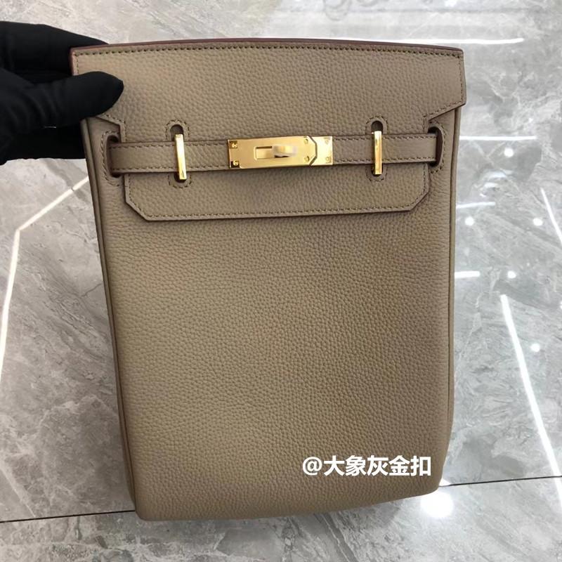 2025 New Kelli Breast Bag Fashionable Mini Simple Lychee Pattern Togo First Layer Cowhide Single Shoulder Women's Leather Bag