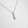[Used] K18WG Diamond Pendant/Necklace/j55-44