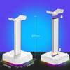 Headphone Bracket Display Rack RGB Backlight Head Mounted Headphone Stand Holder Desktop Organizer Vertical Bracket Hanger