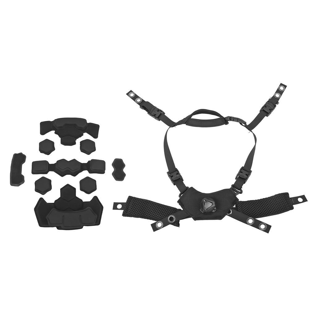 Helmet Liner System Internal Sponge Pad Adjustable Helmet Dial Suspension System Chin Strap for