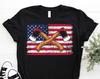 Axtwerfen Amerikanische Flagge USA T-Shirt, Äxte Beil Werfer Geschenk, Cooles US Axtwurf Hobby Events Liebhaber, Turniere Wettkampf Kostüm,