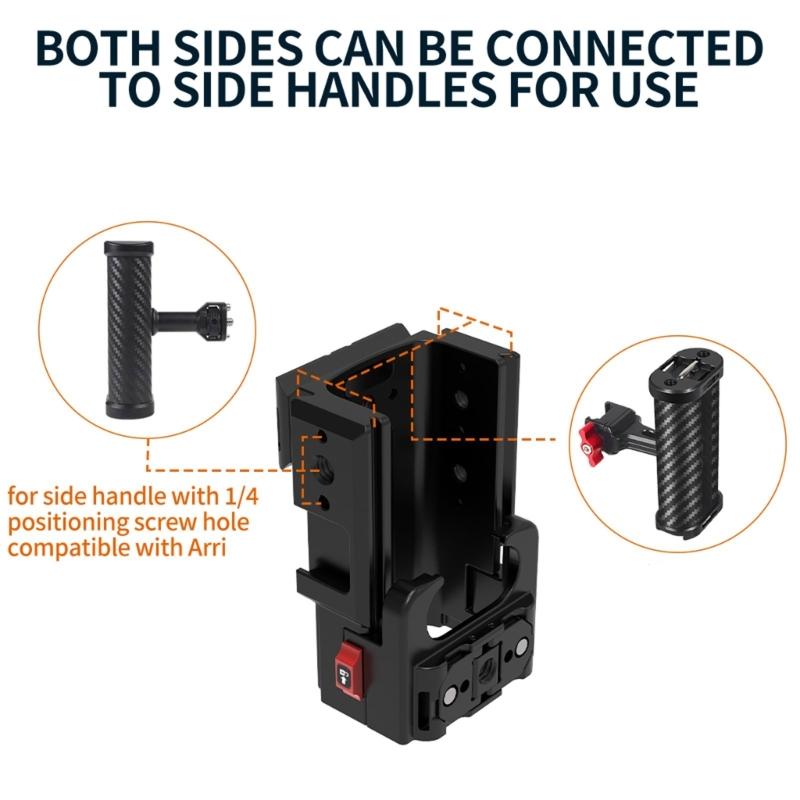 Aluminum Protective Camera Cage For Pocket 3 Action Cameras With Quick Release and Mount Magnetic Adapter