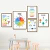 Time Season Period Weather Nordic Posters and Prints Canvas Painting Wall Art Pictures for Kindergarten Nursery Room Decor