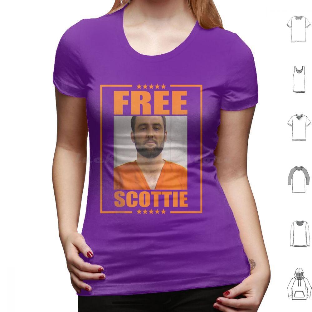 Free Scottie Mugshots T Shirt Cotton Men Women DIY Print Free Scottie Scottie Pga Valhalla Police Cops Scottie Scheffler Golf