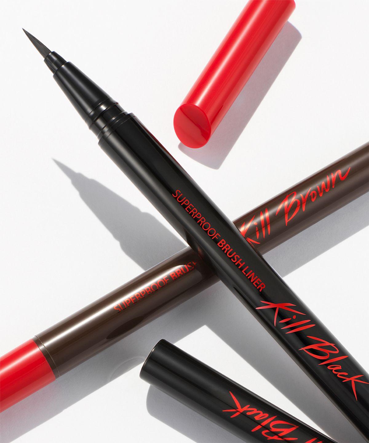 [2 pack] Superproof Brush Liner 001 Kill Black
