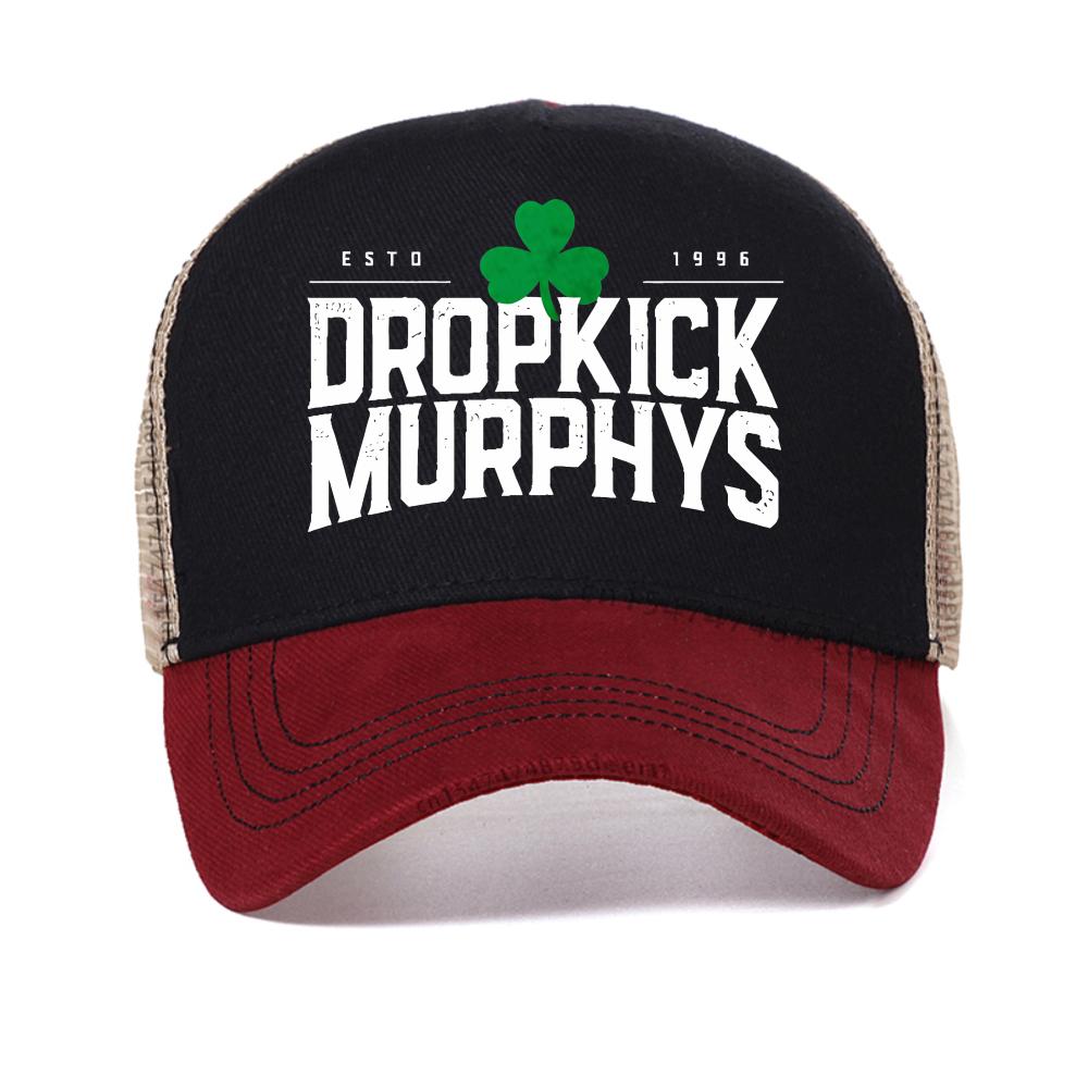 

Unisexs Graphic cap Black DROPKICK MURPHYS Print baseball caps summer mesh cool Snapback hats Outdoor breathable Trucker hats Adjustable
