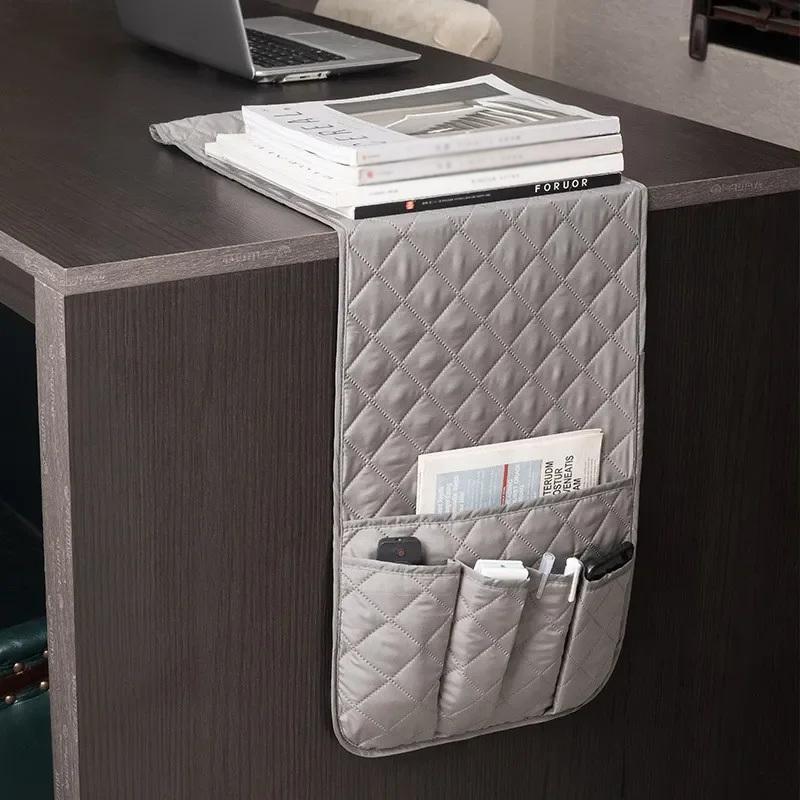 Sofa Armrest Organizer With 5 Pockets And Cup Holder Tray Couch Armchair Hanging Storage Bag For Tv Remote Control Cellphone