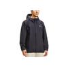 Under Armour Stormproof Solid Color Logo Print Zip Hoodie Jacket Men Outerwear Black 1376066-001