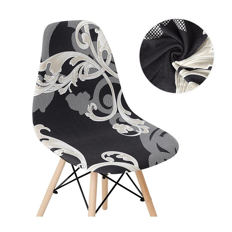 High Elastic Milk Silk Chair Cover Removable Solid Dining Room Living Room Decor Slipcover