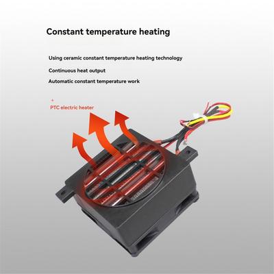 PTC Heater 24V/100W Ceramic Constant Temperature Heater Conductive Type with Fan Insulation Heater High Voltage