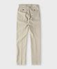 PANICALE Beige Micro Pattern Slim Fit Cotton Pants