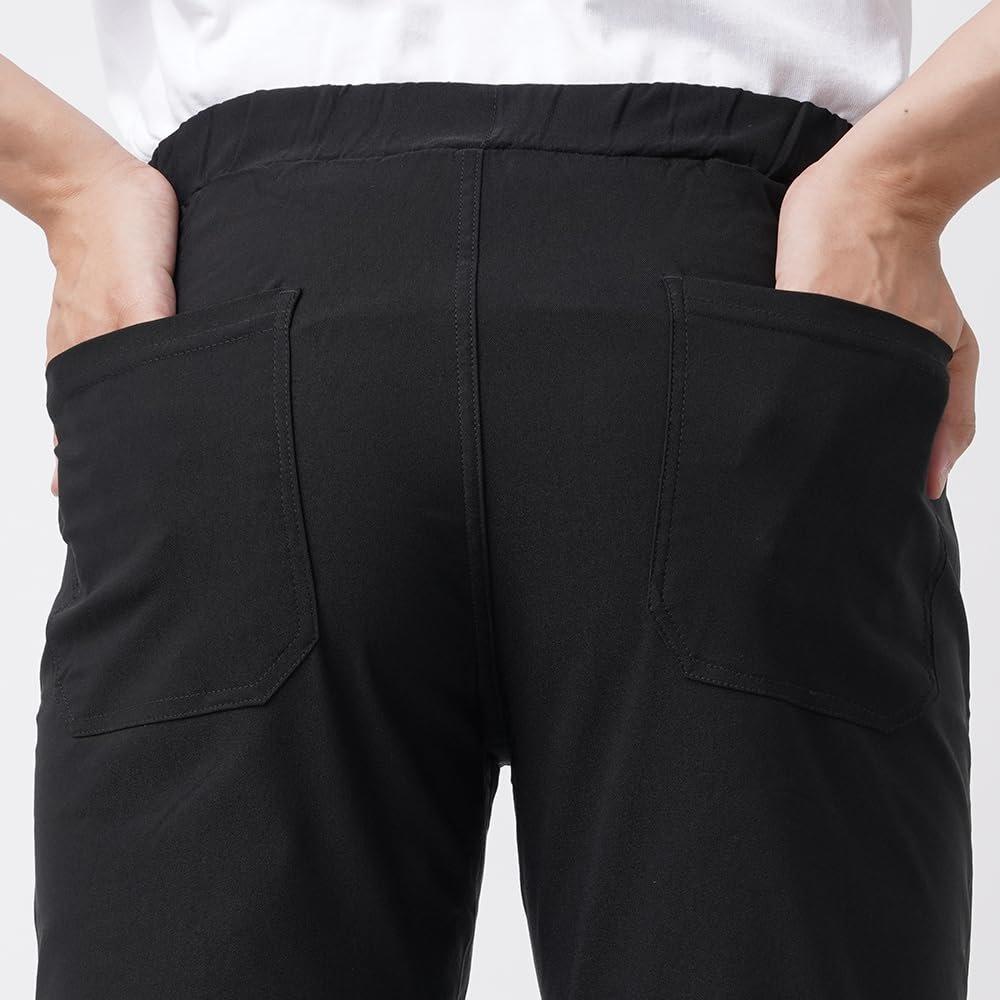 GUNZE BODYWILD Men's Stretch Slacks Tapered Pants Quick Dry Lightweight Washable BDT20K