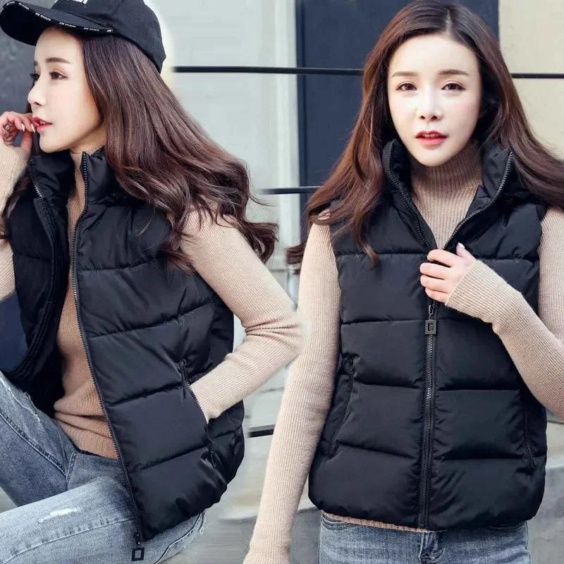 Winter Ärmellose Jacke Damen Kapuzenpullover Daunenweste Entendaunen Puffer Weste Leichte Winddichte Pufferjacke