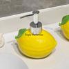 1pc Ceramic Lemon Liquid Soap Dispenser Shampoo Bottle Lotion Bottle Wrist Strap Soap Dispenser Bathroom Travel Supplies